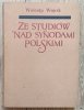 Walenty Wójcik Ze studiów nad synodami polskimi
